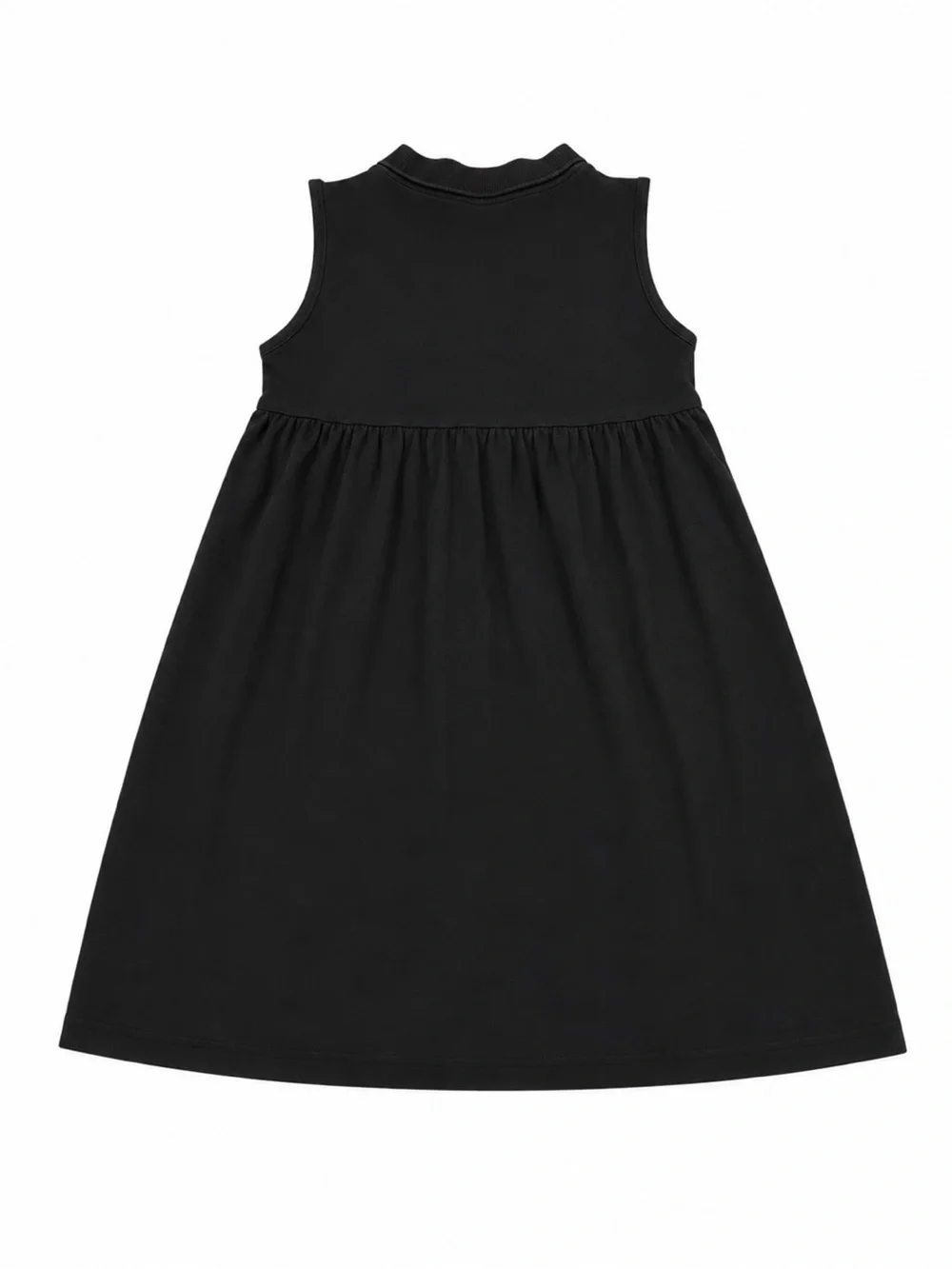 Burberry London Iconic Nova Check Girls Sleeveless A Line Button Up Collar Dress